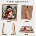 thumbnail image 4 of 3D Christmas Fabric Poke Art Kit, No-Sew Winter Wreath Craft Set, DIY Textured Framing Art, Handmade Soft Fabric & Wood Tool, Holiday Wall & Table Decor, 4 of 7