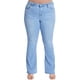 thumbnail image 1 of YMI - Pantalones de Mezclilla básicos Acampanados para Mujer Talla Grande, Azul/Claro, 40 Más, 1 of 7