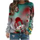 thumbnail image 2 of ICHUANYI Clearance Christmas Women Fashion Casual Print Round Neck Loose Long Sleeve Tops Blouse Hoodless Sweatshirts ICHUANYI "ICHUANYI", 2 of 5