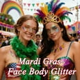 thumbnail image 2 of Set de Brillos para Rostro AROIC 14 Piezas Fiesta Mardi Gras Rave, 2 of 9