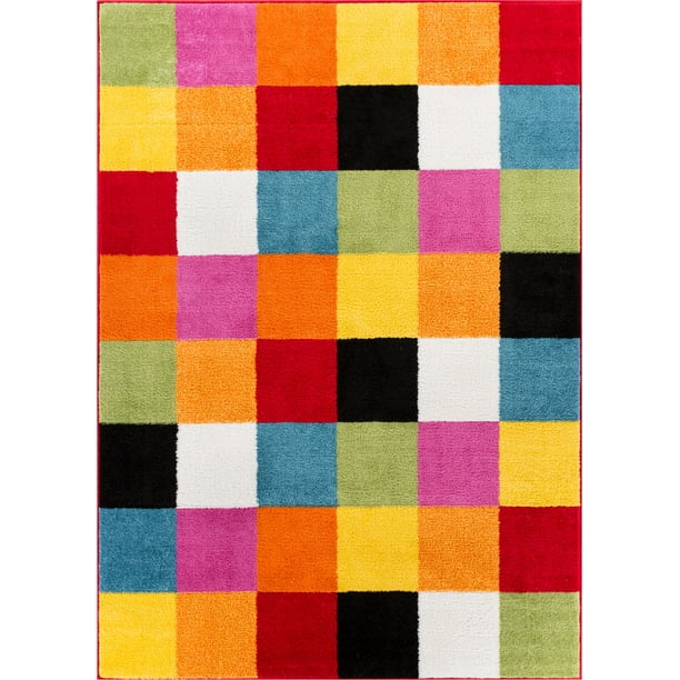Well Woven StarBright Bright Square Modern Geometric Multi 7'10" x 10'6