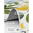 thumbnail image 3 of Farmhouse Floral Area Rug for Bedroom 4x6 Ft Lemon Eucalyptus Leaf Watercolor Plant Super Soft fuzzy Throw Rug Non-Slip Fluffy Plush Indoor Floor Carpet for Living Room Nursery Home Decor, 3 of 8