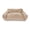 Cream, variant on Vibrant Life Small Plush Cord Sofa Style Dog Bed, Pink, 17" x 24"