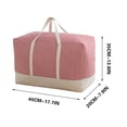 thumbnail image 3 of XWSHYW Contenedores de Almacenamiento Bolsa de Almacenamiento de Colcha Gruesa y de Lino, Bolsa de Colcha, Bolsa de Almacenamiento Lavable, Caja de Almacenamiento Suave, Bolsa de Mudanza, 3 of 6