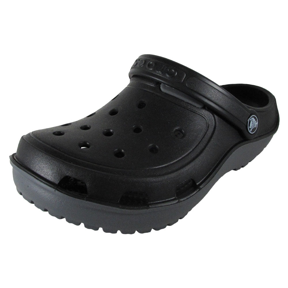 Crocs Duet Wave Clog Shoes, Black/Charcoal, Mens 6 US M/Womens 8 US M - Walmart.com
