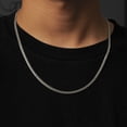 thumbnail image 6 of LoveBling 10k White Gold 5mm Solid Miami Cuban Link Chain Necklace with Secure Box Lock (26"), 6 of 6