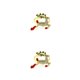 thumbnail image 3 of Bearachild 1 Juego de decoración de mesa, anillos de servilletas antioxidantes, hebillas de toalla de Material de aleación versátil para fiesta de boda Imitación de oro 2piezas Bearachild CBP363171, 3 of 6