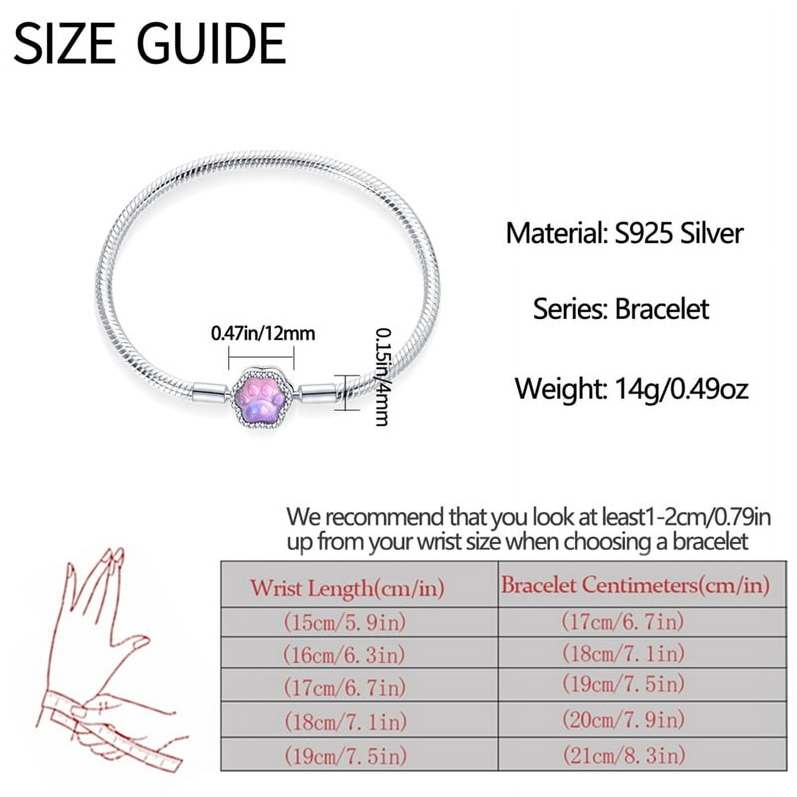 BONZEUS 925 Sterling Silver Charm Bracelet for Women - Blue Butterfly, Octagonal Star, Evil Eye & More with Zircon - 17-20CM Adjustable Length - Fine Jewelry Gift