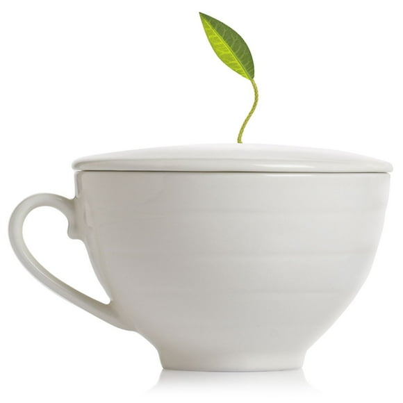 Tea Forte cafe cup Porcelain Tea cup and Lid, custom cover Keeps Tea Hot While Steeping