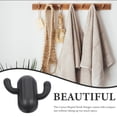 thumbnail image 5 of WEAVILUX Cactus Shape Coat Rack Cactus Shaped Hook Dark Grey Alloy 1Set for Wall Mountable, 5 of 8