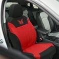 thumbnail image 2 of Juego de 4 fundas universales Unique Bargains para asientos de coche lavables y transpirables color rojo, 2 of 7