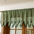 thumbnail image 3 of Sunyuer Rustic Boho Curtain Valance for Kitchen Window Farmhouse Handmade Curtain Tiers for Coffee Decor Room Divider Rod Pocket Hollow Short Lace Curtains for Bathroom Closet 1 Panel, 3 of 7