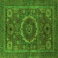 thumbnail image 1 of Ahgly Company Indoor Square Abstract Green Modern Area Rugs, 5' Square, 1 of 4