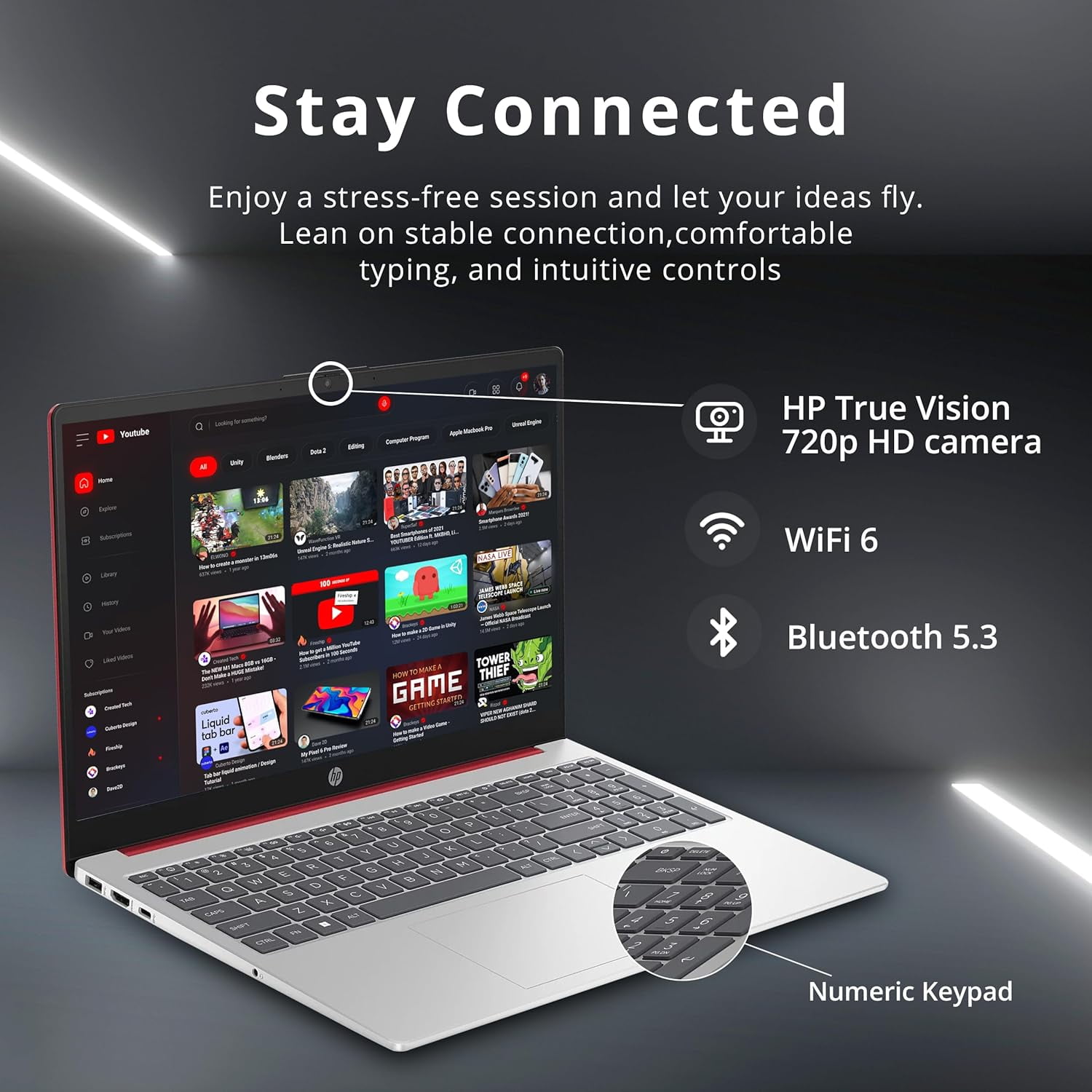 HP 15.6" HD Anti-Glare Everyday Laptop, Intel N200 Pentium Processor, 8GB DDR4 RAM, 128GB PCIe SSD, 1 Year Office 365, Intel UHD Graphics, Wi-Fi 6, Windows 11, Scarlet Red, 32GB Hotface USB Card