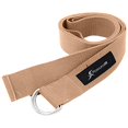 thumbnail image 2 of ProsourceFit Metal D-Ring Yoga Strap 8’ Durable Cotton for Stretching and Flexibility, 2 of 4