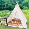 thumbnail image 4 of Boho Blanket, Cotton Knitted Tassel Throw Blankets, Southwest Decor Soft Reversible Bed Throws for Sofa Couch Outdoor, 4 of 7