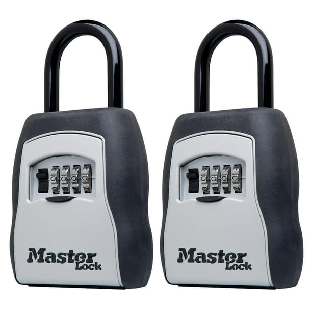 Caja de Bloqueo de Llave Master Lock Negro con Código para Agentes Inmobiliarios y Propietarios