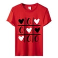 thumbnail image 4 of Baqcunre Valentine'S Day Shirts For Women Valentines Day Graphic T Shirt Couple Matching Shirt Short Sleeve T Shirt Shirt Womens Model(Red S-XXL),Womens Tops Graphic Tees Shirts For Women, 4 of 6