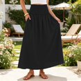 thumbnail image 5 of Maxi Skirt for Women Floral Elastic Flowy Long Skirts Beach Cover Up Vacation Skirt, 5 of 8