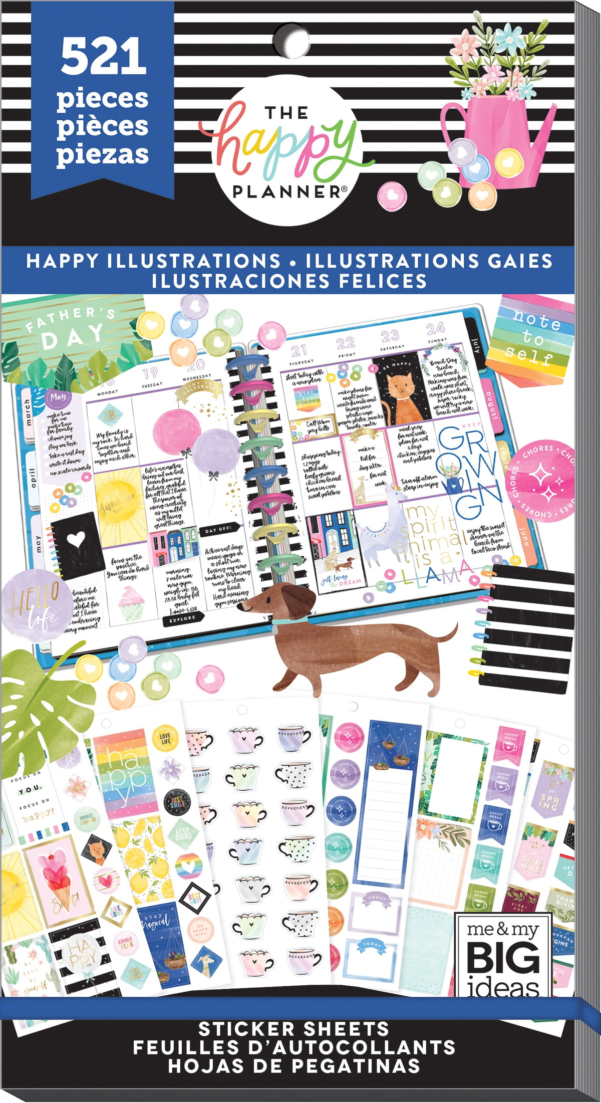 Happy Planner Sticker Value Pack-Happy Illustrations, 521/Pkg