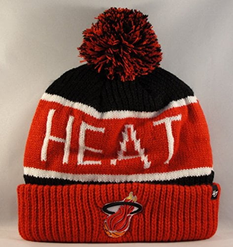 miami heat knit hat