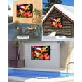 thumbnail image 4 of Puerto Rico Flag Outdoor TV Cover 70 to 75 Inch Weatherproof, Frog Red Flower Summer Leaf 600D Oxford TV Covers with Waterproof Zipper, Outside Flat TV Screen Protector Size 68"W x 42"H x 4.5"D, 4 of 7