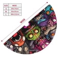 thumbnail image 3 of Rateoe Monstrous Cartoon Characters Print Christmas Tree Skirt 30" for Xmas Holiday New Year Party Circle Tree Mat Ornaments Decoration, 3 of 7