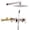 Brushed Nickel, variant on Sumerain Brushed Gold Rain Shower System with Handheld Shower and Pressure Balancing Shower Mixer Valve