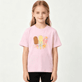 thumbnail image 2 of Sweet Popsicles Leopard Girls Graphic Tee, Cute Summer Ice Pops 100% Cotton Kids Short Sleeve T-Shirt, 2 of 5