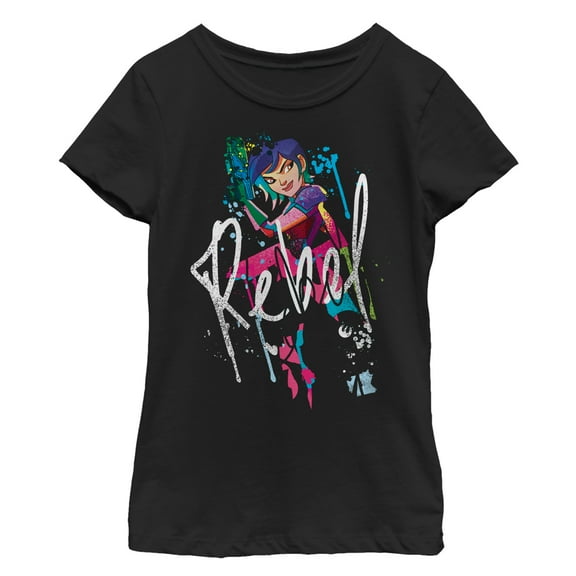 Girl's Star Wars: Forces of Destiny Sabine Rebel  Graphic Tee Black X Small