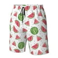 thumbnail image 5 of Naloa Hand Drawn Watermelon Men's Beach Shorts, Surfing shorts, Swim trunks, Quick Dry Swim Trunks for Surfing Beach Fun - Small, 5 of 9