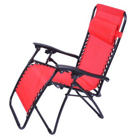 Outsunny Zero Gravity Recliner Lounge Patio Pool Chair Fire Red Outsunny Zero Gravity Recliner Lounge Patio Pool Chair Fire Red