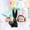 Black, variant on Weloille Easter Egg Holding Bubble Blowing Rabbit 1 Pack, Cute Cartoon Bunny Figurine, Hand Painted Vivid Design, Decorative Rabbit Ornament for Easter Home Table Party Decor