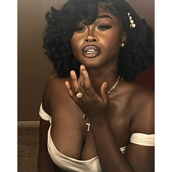 LUXLUXE Women's Edith 12-Inch Roller Curly Lace Front Wig – 4x13 HD Lace, Heat-Resistant Synthetic Fiber, Natural Black