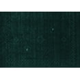 thumbnail image 1 of Ahgly Company Machine Washable Indoor Rectangle Abstract Turquoise Blue Contemporary Area Rugs, 2' x 4', 1 of 4