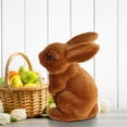 thumbnail image 3 of Elainilye Easter Flocked Bunny Decor, Artificial Grass Miniature Figurine, Funny Shaped Standing Garden Ornaments for Indoor Outdoor Garden Decoration, Easter Bunny Decor, 3 of 7