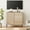 Beige, variant on 31.5" Modern Reeded TV Stand with Doors, Entertainment Center with Shelf, Wooden TV Console with Storage for Living Room