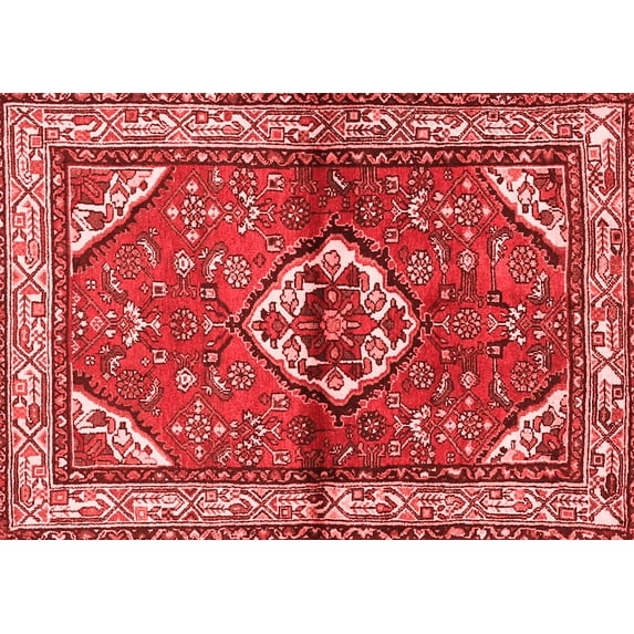 Ahgly Company Indoor Rectangle Persian Red Traditional Area Rugs, 6' x 9'