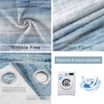 thumbnail image 6 of Blackout Curtains for Bedroom, Vintage Blue Room Darkening Window Drapes for Living Room, Retro Blue Ombre Modern Abstract Art Thermal Insulated Grommet Curtains, 42x54 inch, 2 Panels, 6 of 9