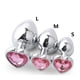 thumbnail image 2 of Tapón anal con forma de corazón, 3 tamaños, acero inoxidable, cristal, tapón anal extraíble, estimulador, juguetes sexuales anales, masajeador de próstata, consolador, 2 of 5