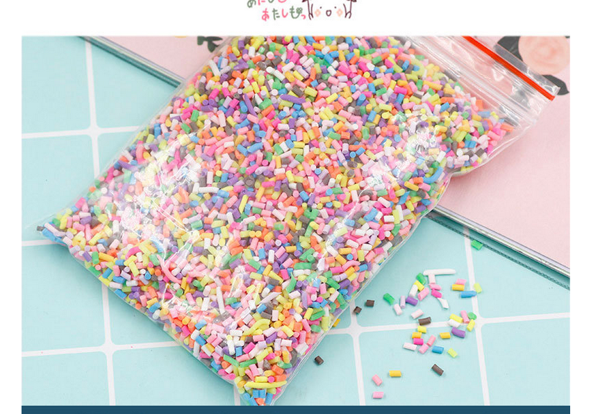 100g DIY Polymer Clay Colorful Fake Candy Sweets Sugar Sprinkles All Party Decor 