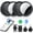 Black & Black & Black & Black, variant on Air Tracker Tag, Bluetooth Tracker-4Pack, Bluetooth Item Finder Compatible with Apple Find My (iOS Only), IP68 Waterproof, Replaceable Battery, Item Locator for Keys/Bags/Wallets Black, FCC Approved