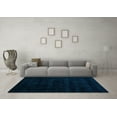 thumbnail image 3 of Ahgly Company Indoor Square Abstract Turquoise Blue Modern Area Rugs, 3' Square, 3 of 4