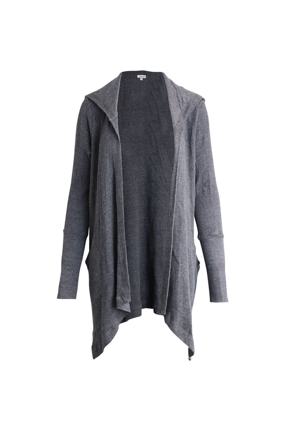 Pre-Owned Splendid Hooded Cardigan in Grey Cotton