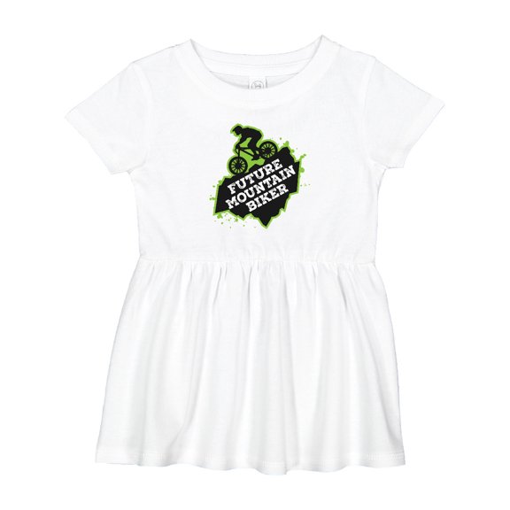 Inktastic Mountain Biking Future Mountain Biker Girls Baby Dress