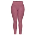 thumbnail image 6 of Made by Olivia Women's High Waist Textured Butt Lifting Slimming Workout Leggings, 6 of 6