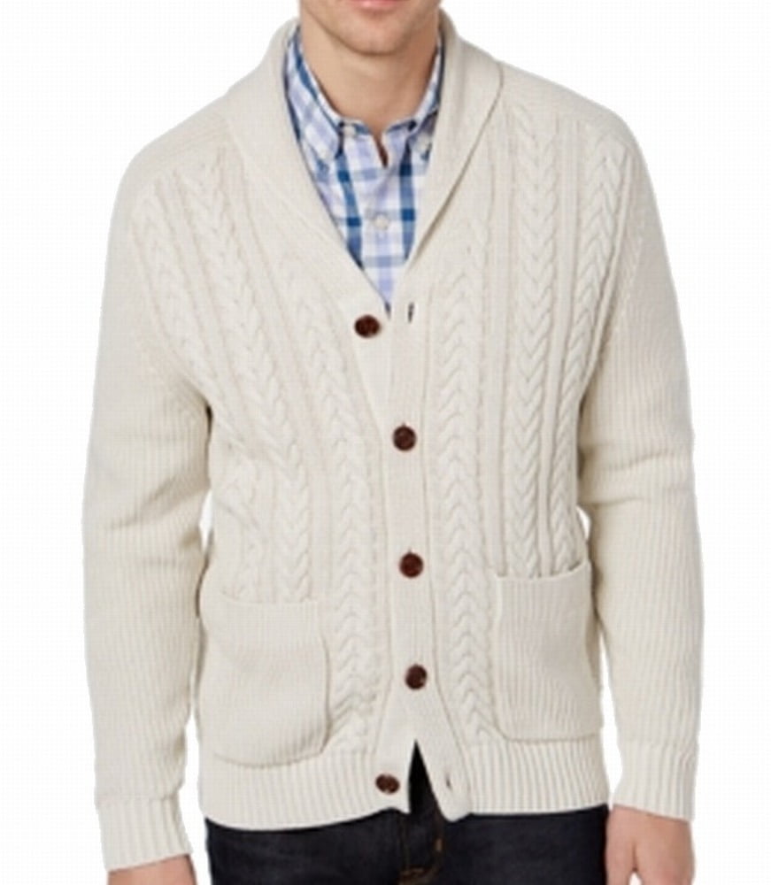 Tommy Bahama - Tommy Bahama NEW Ivory Mens Size Large L Cable-Knit ...
