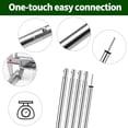 thumbnail image 6 of SANLIKE Telescoping Tent Poles Adjustable Tarp Poles Camping Stainless Steel Lightweight Tent Poles for Trap Sun Sails Canopy Awning Shelter Backpacking Hiking 78 in Set of 4, 6 of 6
