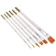 thumbnail image 4 of Juego De Pinceles De Pintura Multiusos, Mini Varilla Blanca De Nailon, Pintura Al óleo, Puntas Redondas, Puntas Planas, Juego De Pinceles De Acuarela, 6 Uds., 4 of 7