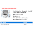 thumbnail image 2 of Head Gasket Set - Compatible with 2007 - 2010 Ford F-150 5.4L V8 2008 2009, 2 of 2